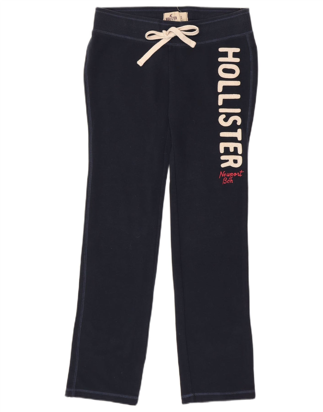 Pantaloni de trening cu grafic pentru femei HOLLISTER UK 10 mic bumbac bleumarin