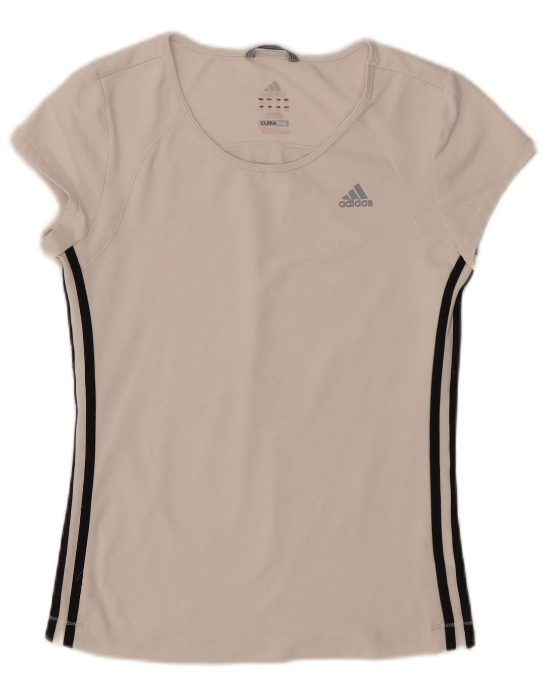 Adidas Womens Clima 365 T-Shirt Top UK 10 Small White Polyester