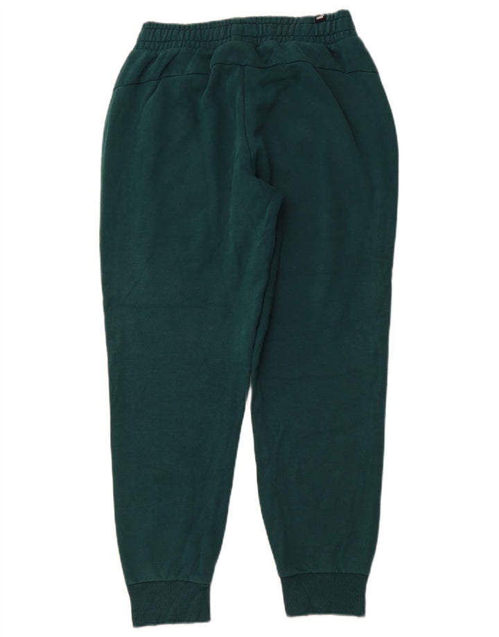 Pantaloni de trening PUMA pentru bărbați Joggeri din bumbac verde mediu