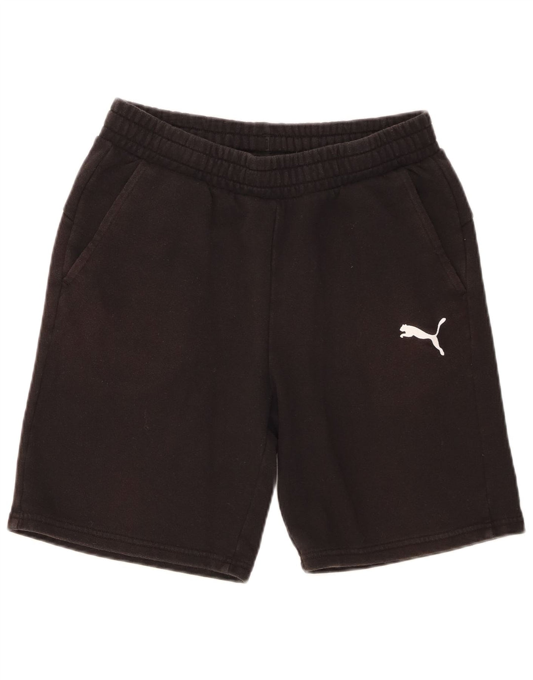 Pantaloni scurți sport Puma pentru bărbați, bumbac mediu negru