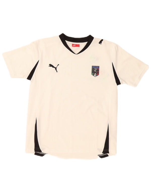 Tricou Puma Băieți Top 13-14 Ani Alb Colorblock