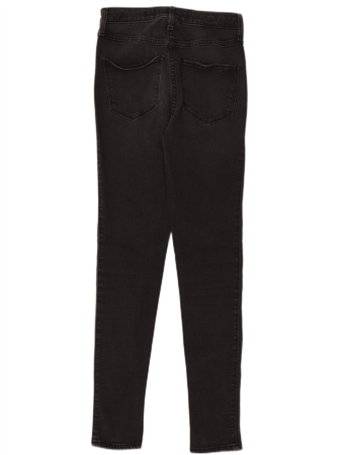 Blugi skinny cu talie înaltă pentru femei HOLLISTER W26 L28 bumbac negru