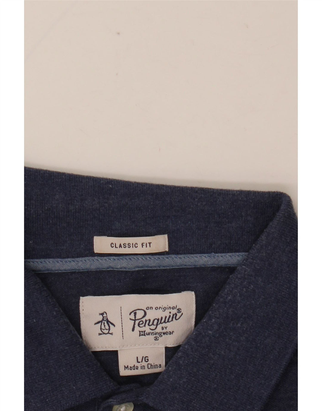 PENGUIN Tricou polo pentru bărbați, cu croiala clasică, mare, bleumarin