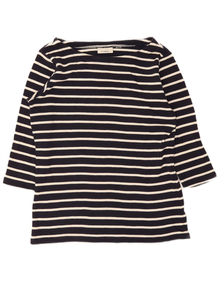 Top pentru femei L.L.Bean cu mâneci 3/4 UK 14 Medium Bleumarin cu dungi