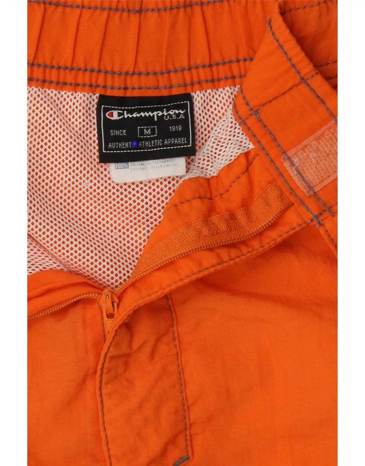 Pantaloni scurți de înot Champion pentru bărbați, portocaliu mediu, poliamidă color bloc