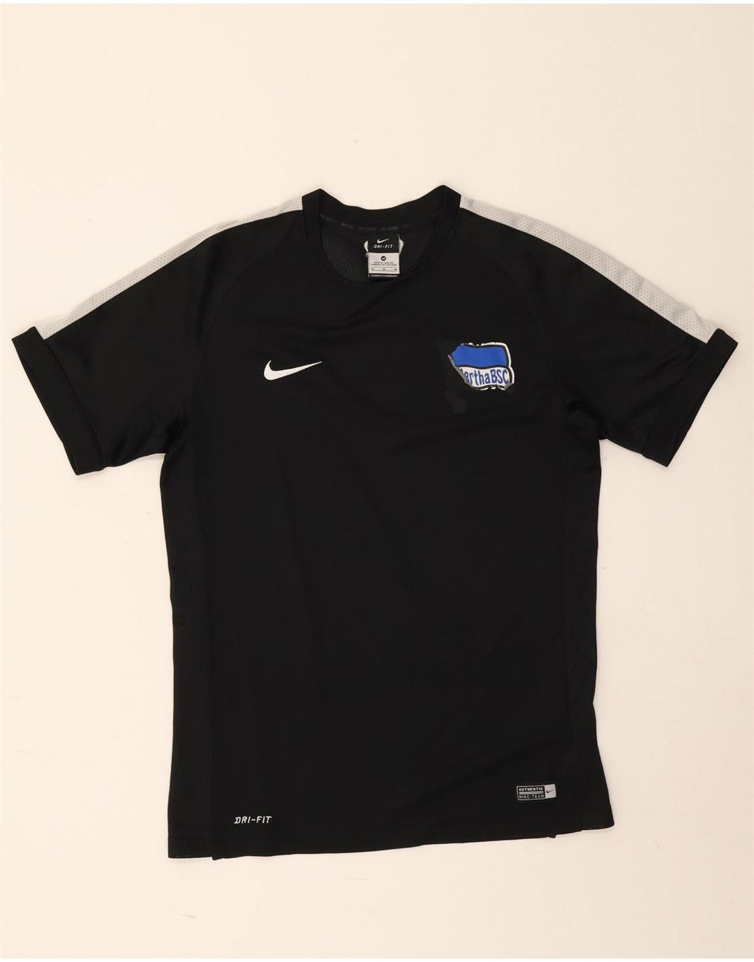 Tricou grafic Nike Dri Fit pentru bărbați Top Mediu Negru Poliester Bloc de culoare