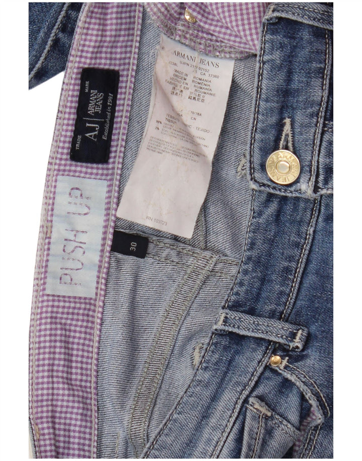 Blugi skinny de dama ARMANI W30 L30 Bumbac Albastru