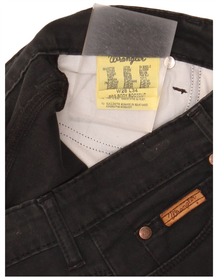 WRANGLER Blugi Bootcut pentru femei W28 L30 bumbac negru