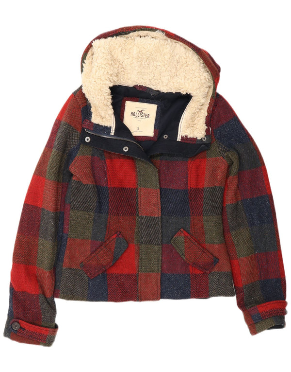 Jachetă Windbreaker pentru femei cu glugă Hollister UK 10, mică, multicoloră