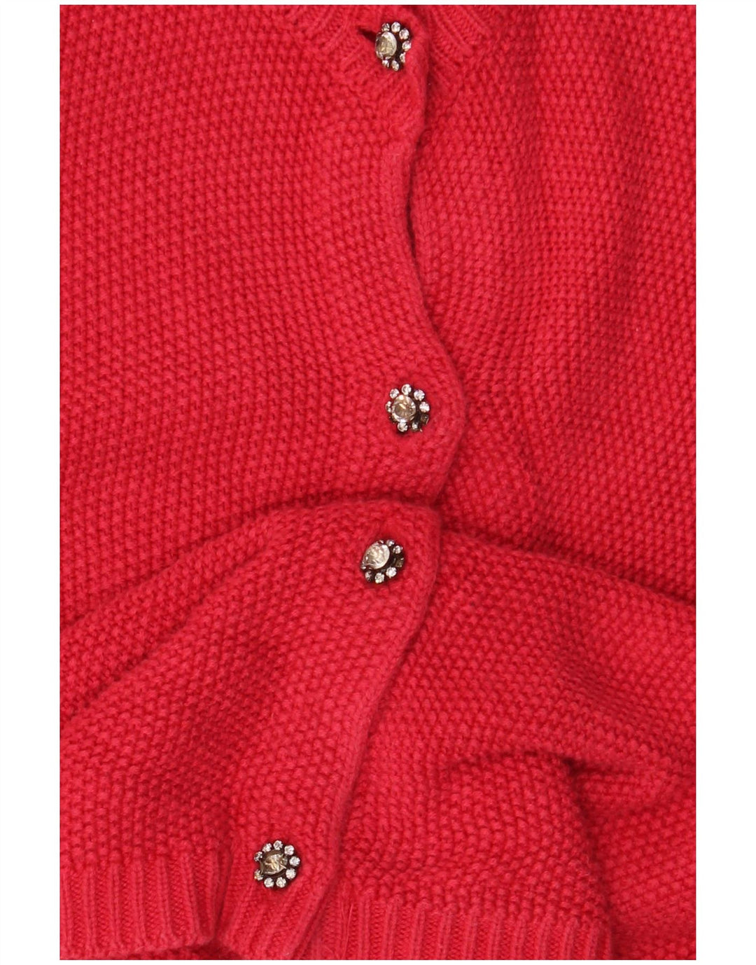 Pulover cardigan pentru femei Zara UK 10 Small Red Viscose