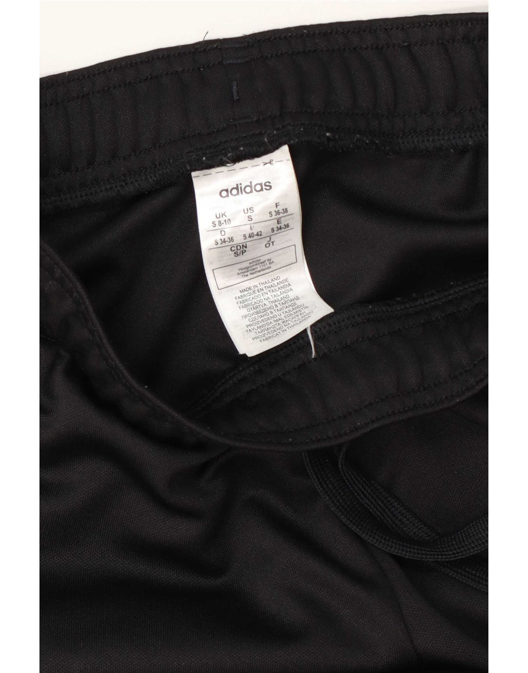 Pantaloni de trening Adidas Climalite pentru femei UK 8/10 Poliester negru mic