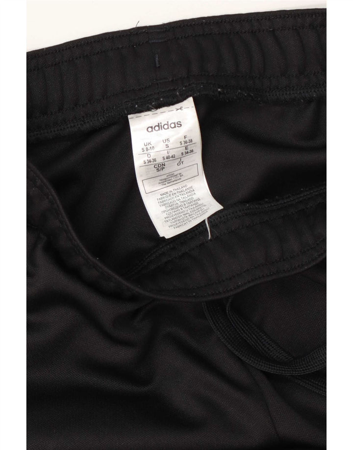Pantaloni de trening Adidas Climalite pentru femei UK 8/10 Poliester negru mic