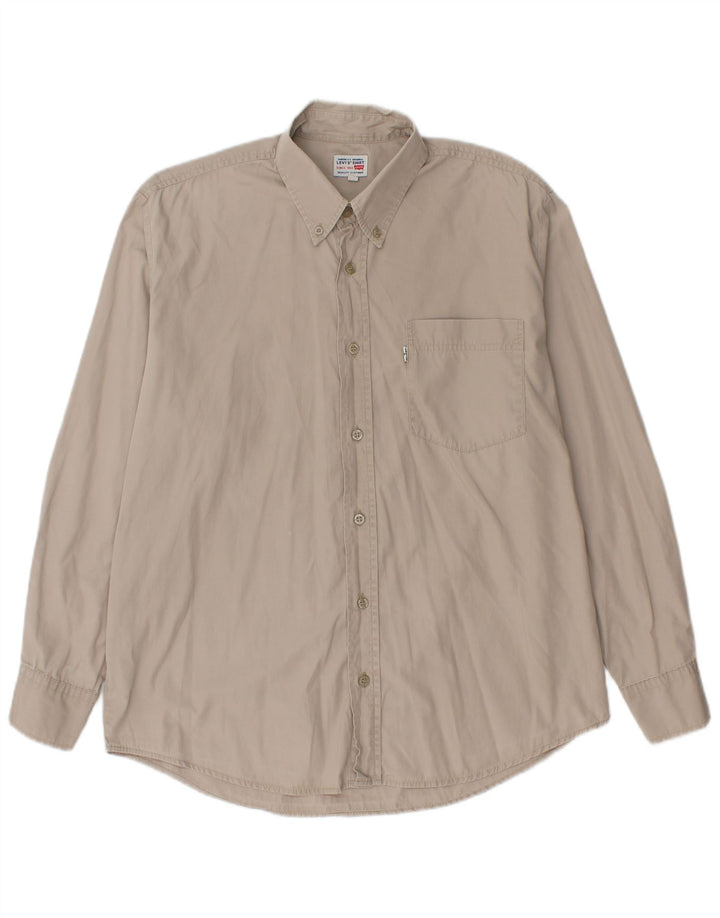Cămașă Levi's pentru bărbați, bumbac gri mediu
