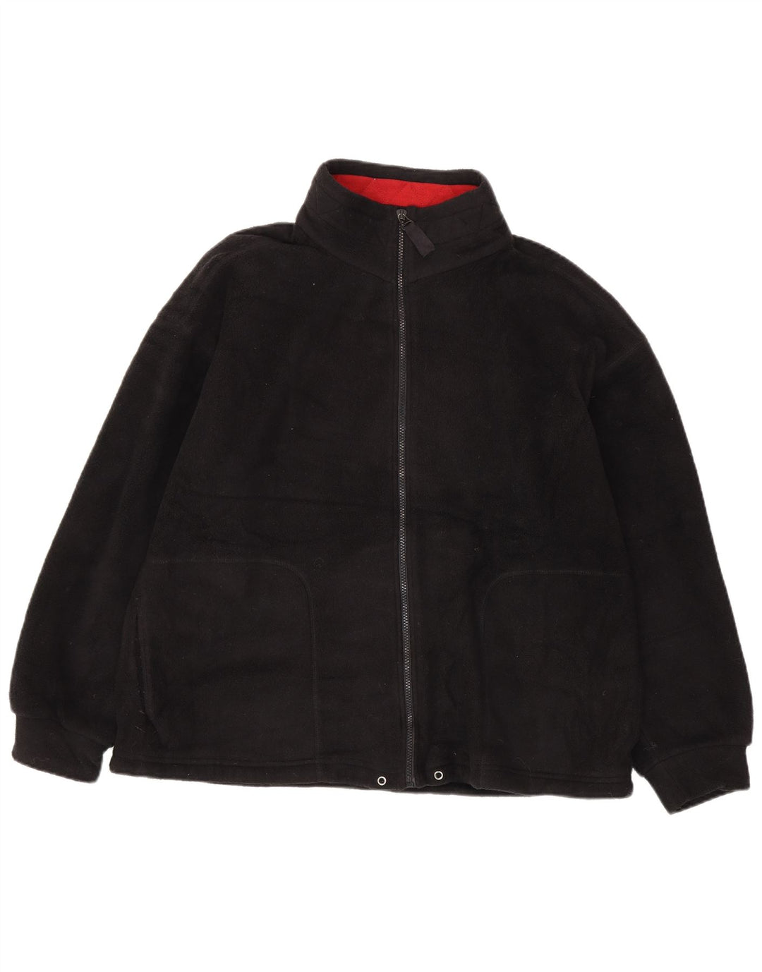 Jachetă fleece supradimensionată pentru femei Marks & Spencer UK 16 Poliester negru mare