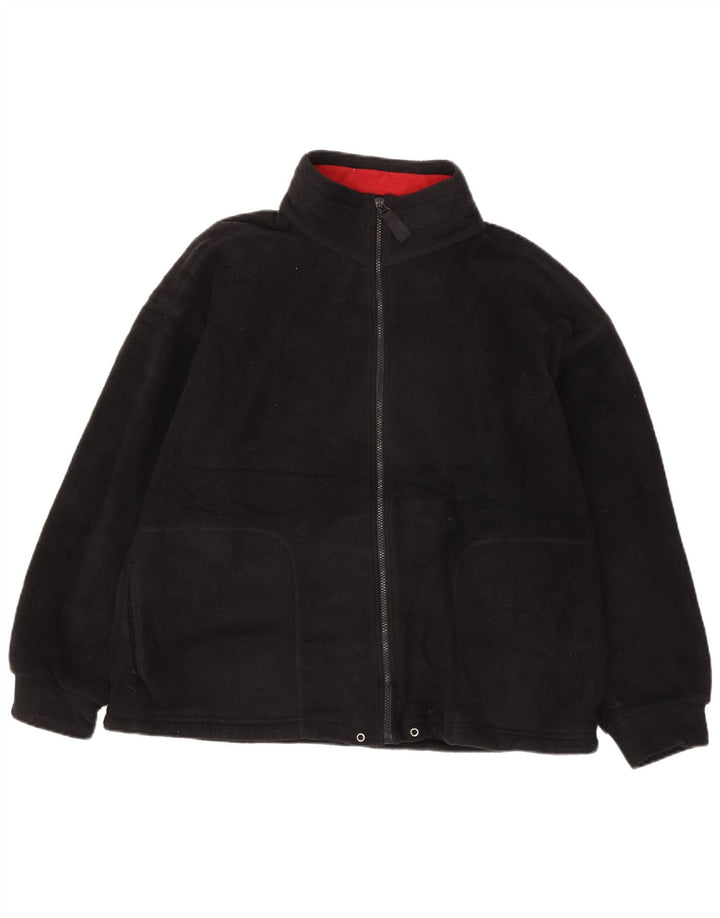 Jachetă fleece supradimensionată pentru femei Marks & Spencer UK 16 Poliester negru mare