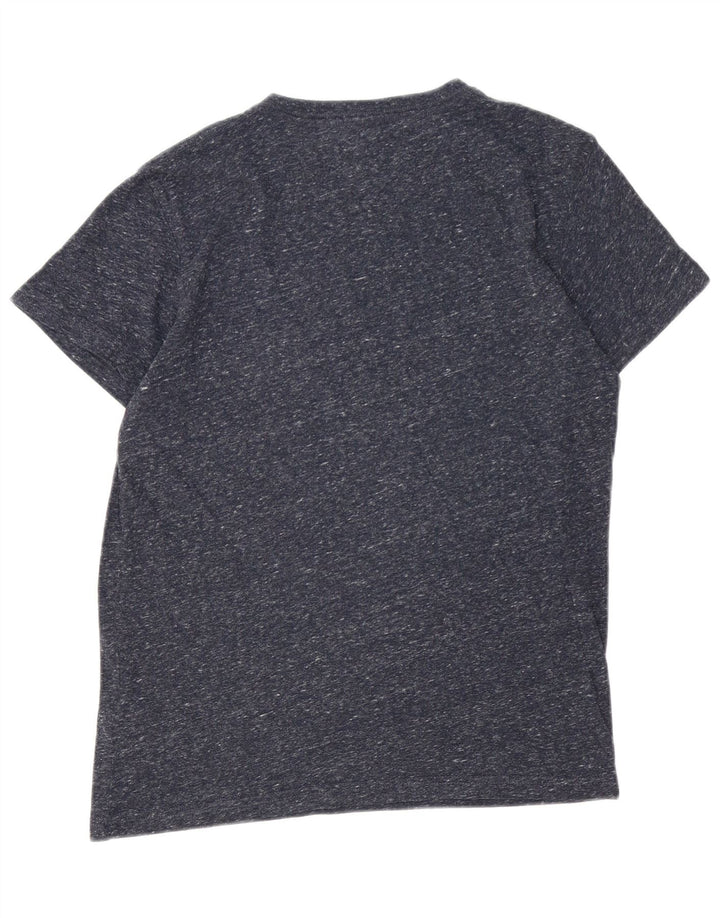 Tricou cu grafic Tommy Hilfiger pentru bărbați Top mediu albastru bleumarin din poliester pătat
