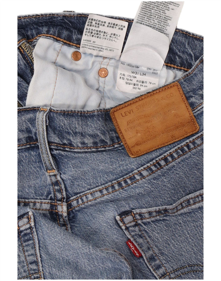 Blugi drepti pentru femei Levi's W31 L34 Bumbac albastru