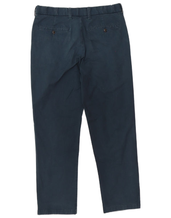 Pantaloni chino drepți pentru bărbați Marks & Spencer Blue Harbour W36 L29 bleumarin