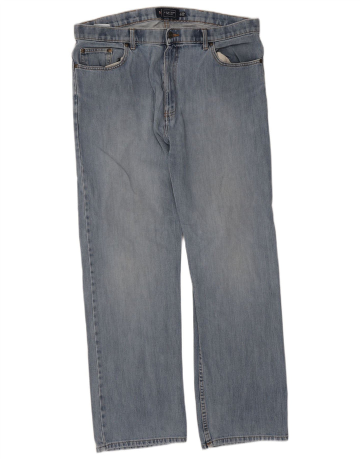 Blugi drepți pentru bărbați Marks & Spencer Blue Harbour W38 L31 bumbac