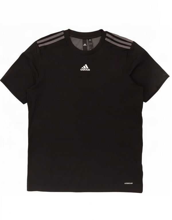 Tricou pentru bărbați Adidas Aeroready Top Mediu Negru Poliester Bloc de culoare