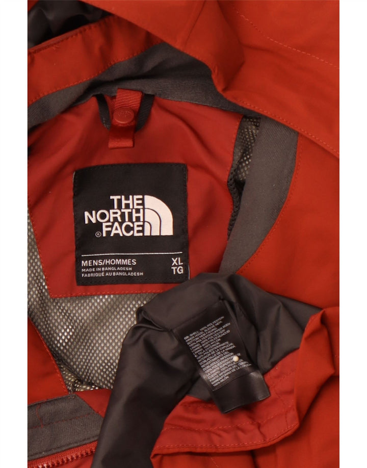 The NORTH FACE Jachetă de ploaie pentru bărbați Gore-Tex cu glugă UK 42 XL Portocaliu poliester