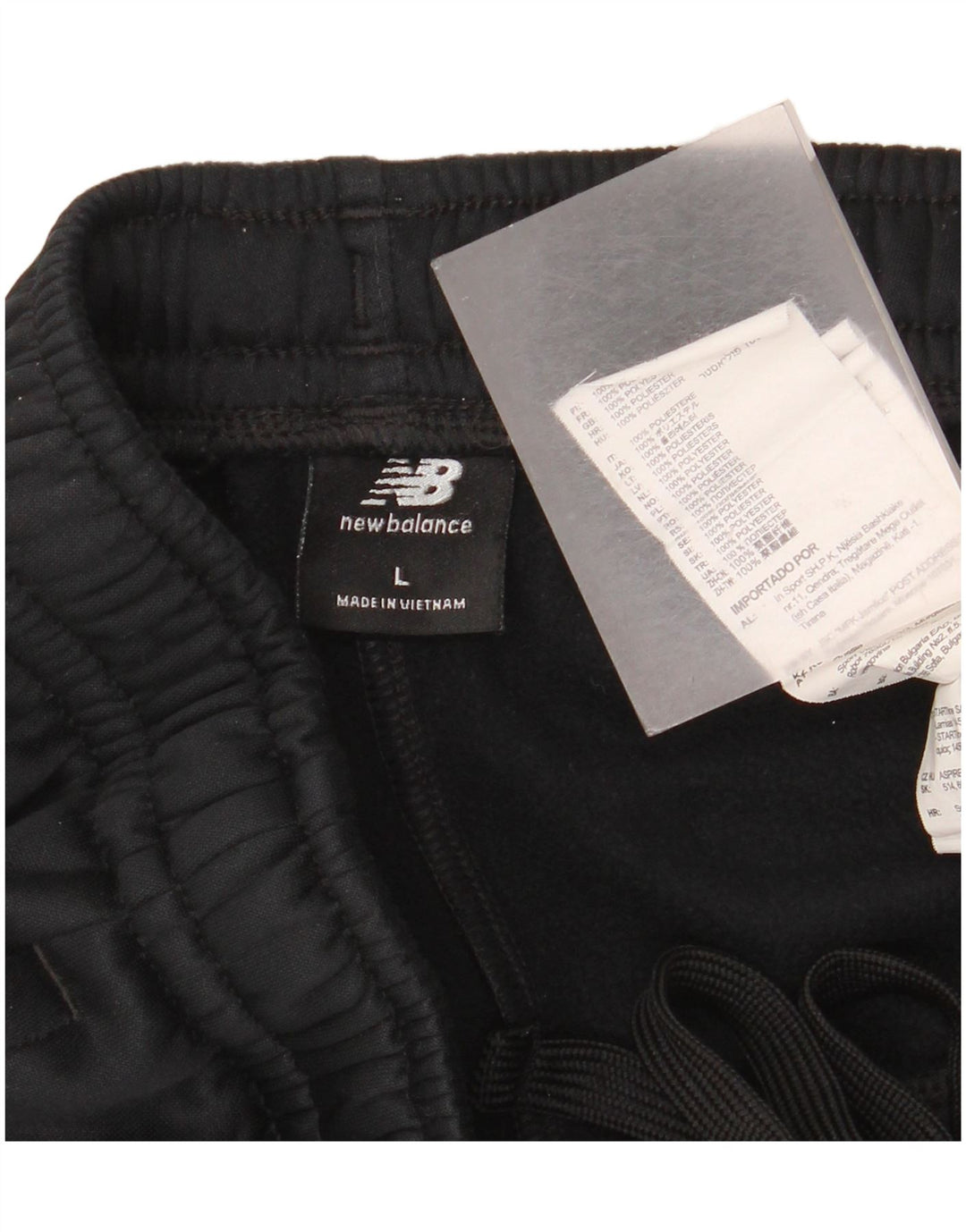 Pantaloni de trening pentru bărbați New Balance Pantaloni de jogging Mari Poliester negru