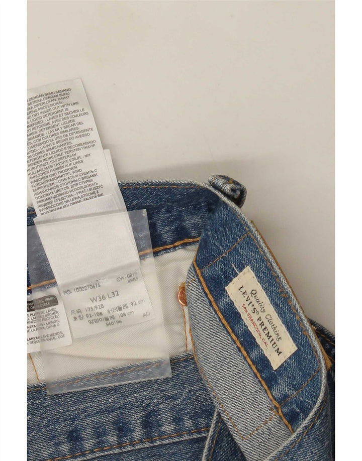 Blugi drepti pentru bărbați Levi's 501 W36 L32 Bumbac albastru