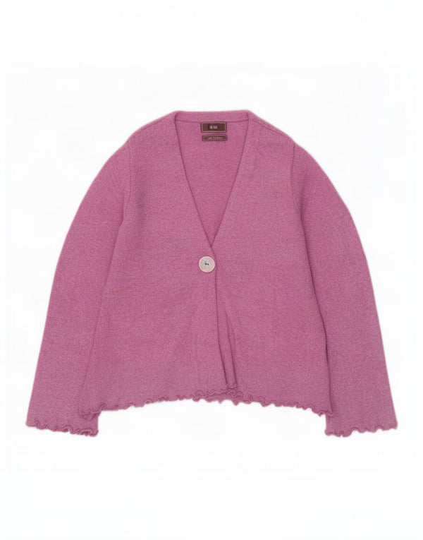 Pulover cardigan pentru femei Marks & Spencer UK 14, bumbac roz mediu