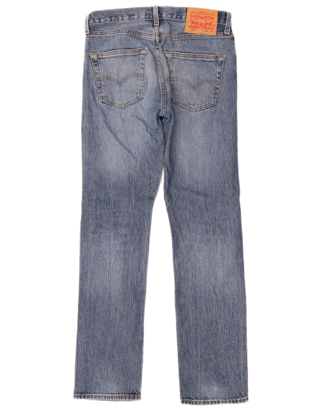 Blugi drepti pentru bărbați Levi's 501 W28 L30 Bumbac albastru