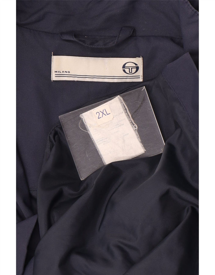 Jachetă Utilitară pentru bărbați Sergio Tacchini UK 44 2XL Nailon bleumarin