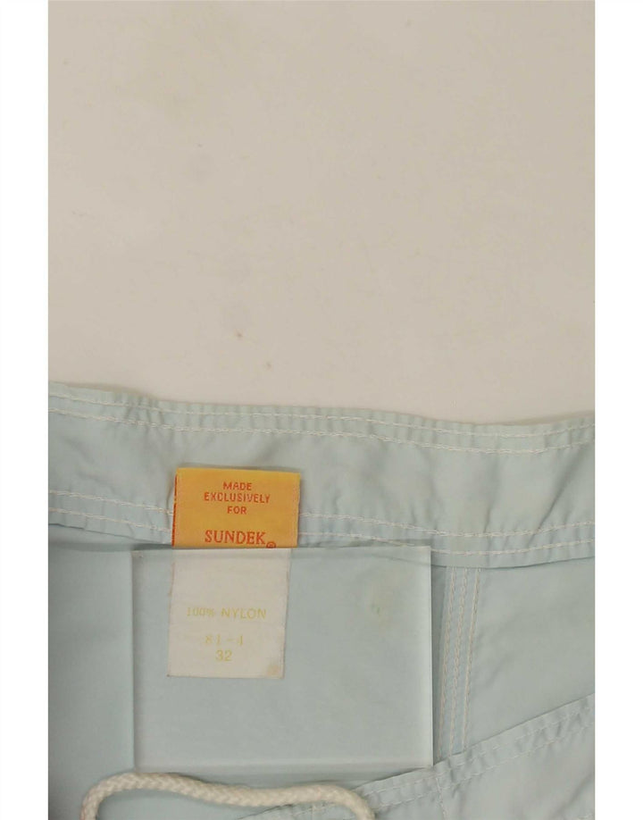 Sundek Pantaloni scurți de înot pentru bărbați, albastru mediu, nailon color bloc