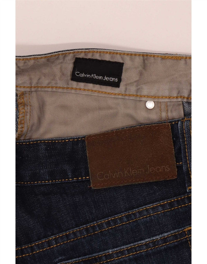 Blugi drepti pentru femei Calvin Klein W33 L31 bleumarin
