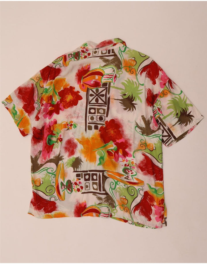 Cămașă cu mânecă scurtă ACCORDO pentru femei UK 14 Medium Multicolor Floral
