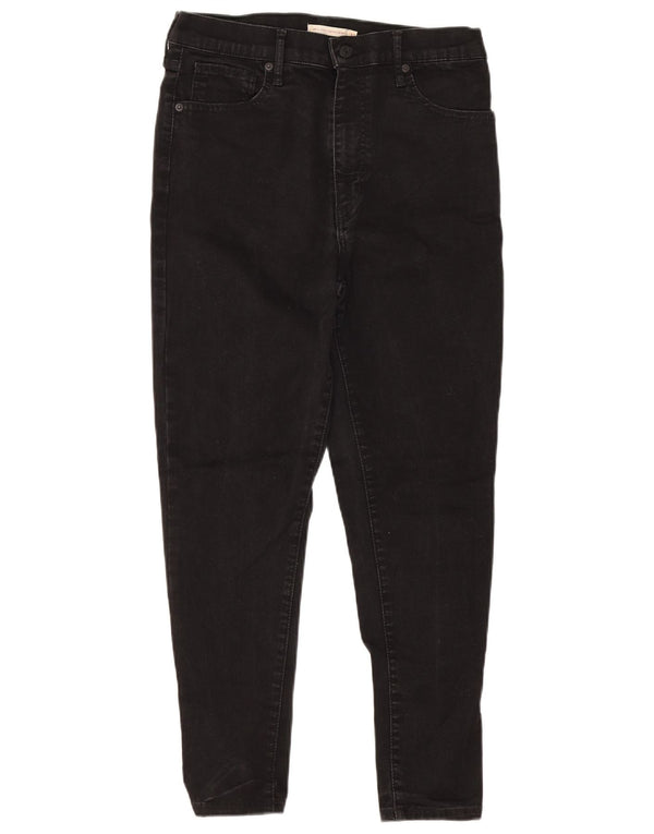 Blugi super skinny pentru femei Mile High Crop Levi's W32 L25 bumbac negru
