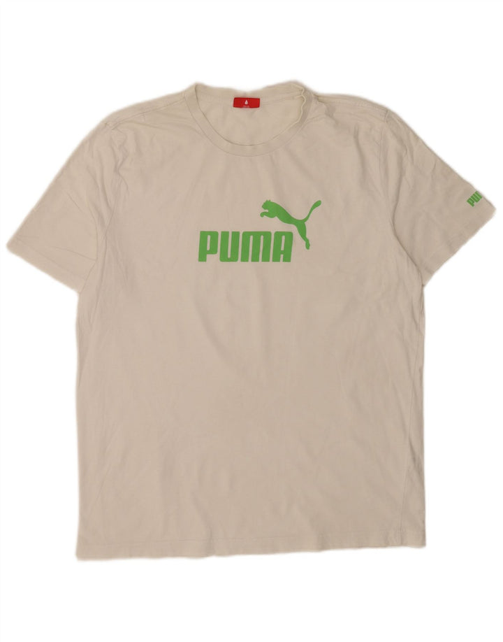 Tricou grafic Puma pentru bărbați Top Large White