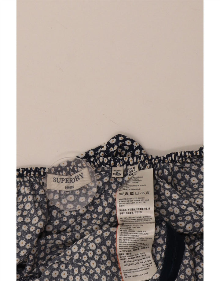 SUPERDRY Combi pentru femei UK 8 Small Bluemarin Floral Viscose