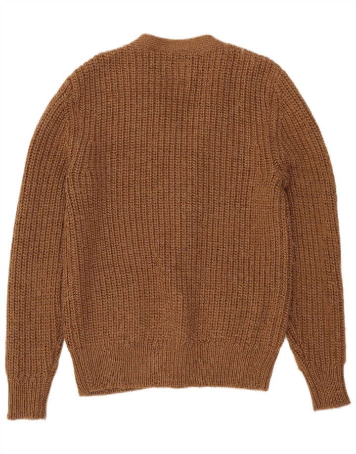 Pulover cardigan pentru bărbați All Saints, maro mediu acrilic