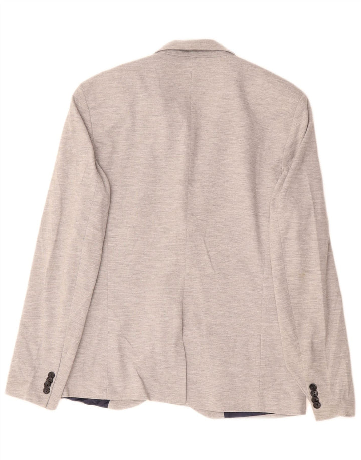 Blazer pentru bărbați Zara, cu 2 nasturi, UK 42 XL Poliester gri