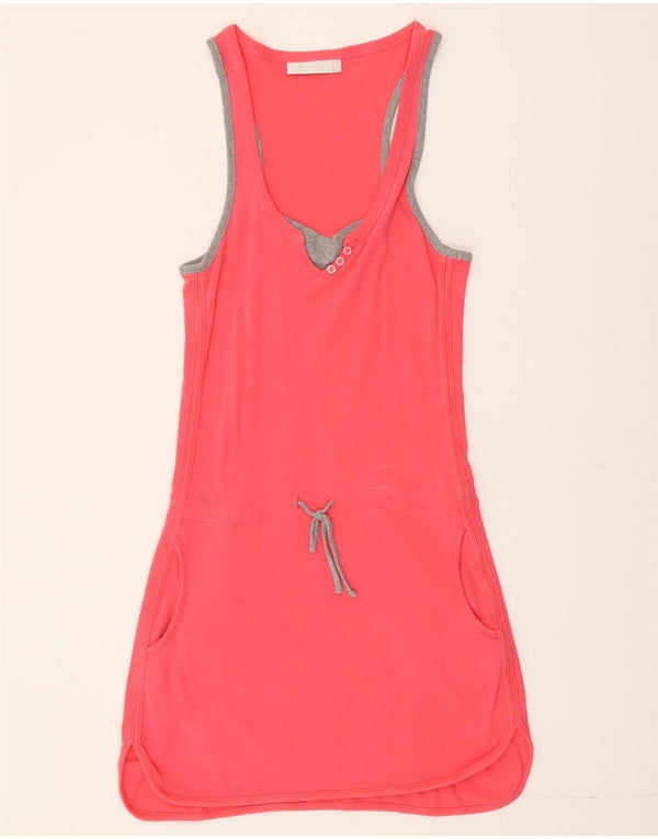 Rochie tricou fără mâneci pentru femei Champion UK 12, bumbac roz mediu