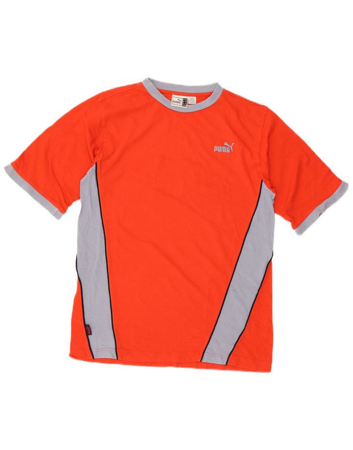 Tricou Puma pentru băieți Top 15-16 ani portocaliu Colorblock