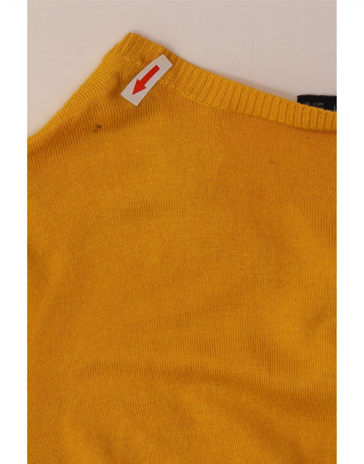 Pulover cardigan pentru femei Zara UK 14 mare galben
