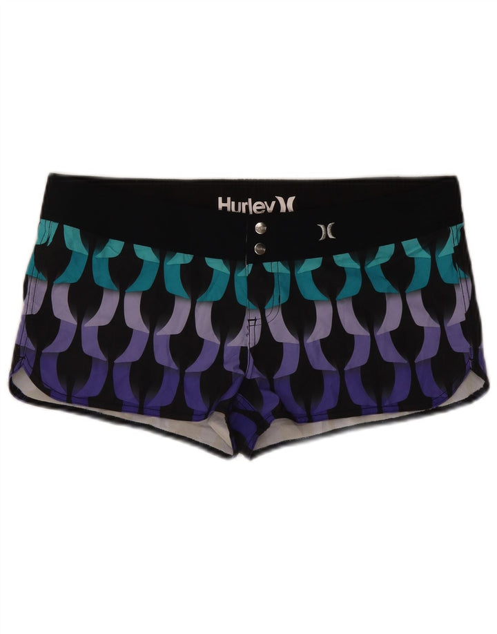 Pantaloni scurți casual Hurley pentru femei US 10 Large W34 Multicolor Geometric