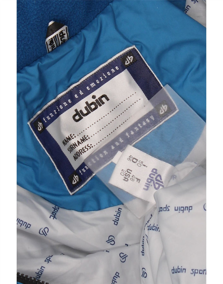 Salopetă de schi pentru bărbați Dubin, cu glugă, IT 50, albastru mediu, poliester color bloc