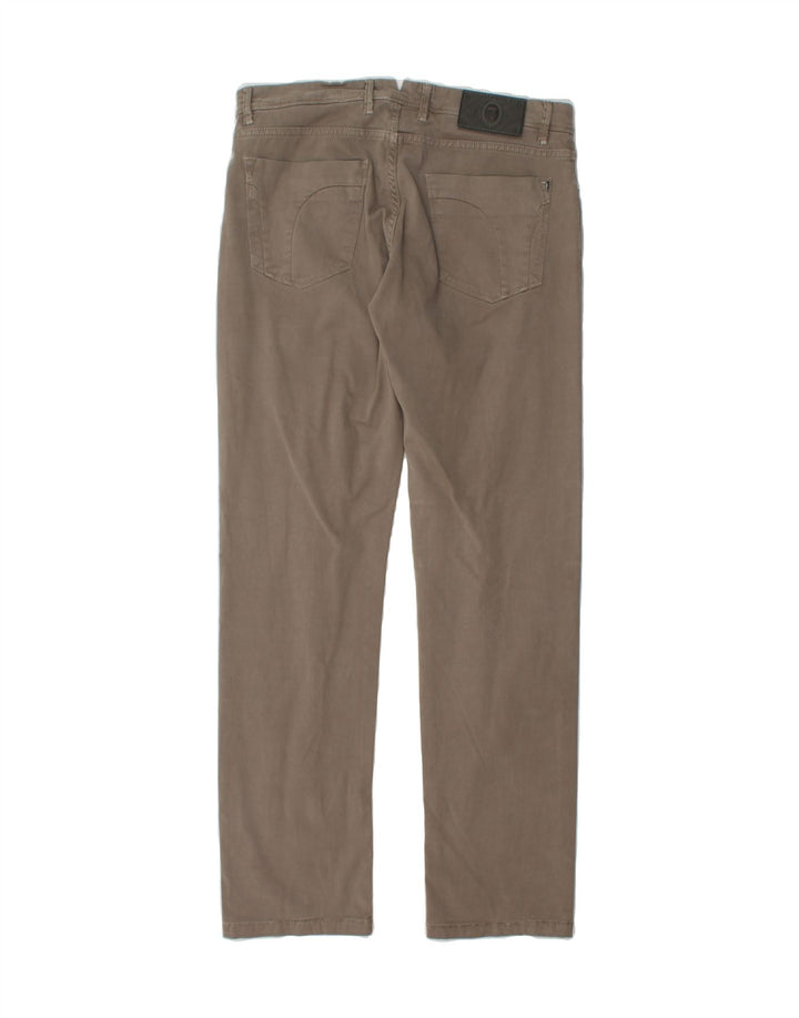 TRUSSARDI Mens Straight Casual Trousers W32 L32 Grey Vintage Trussardi and Second-Hand Trussardi from Messina Hembry 