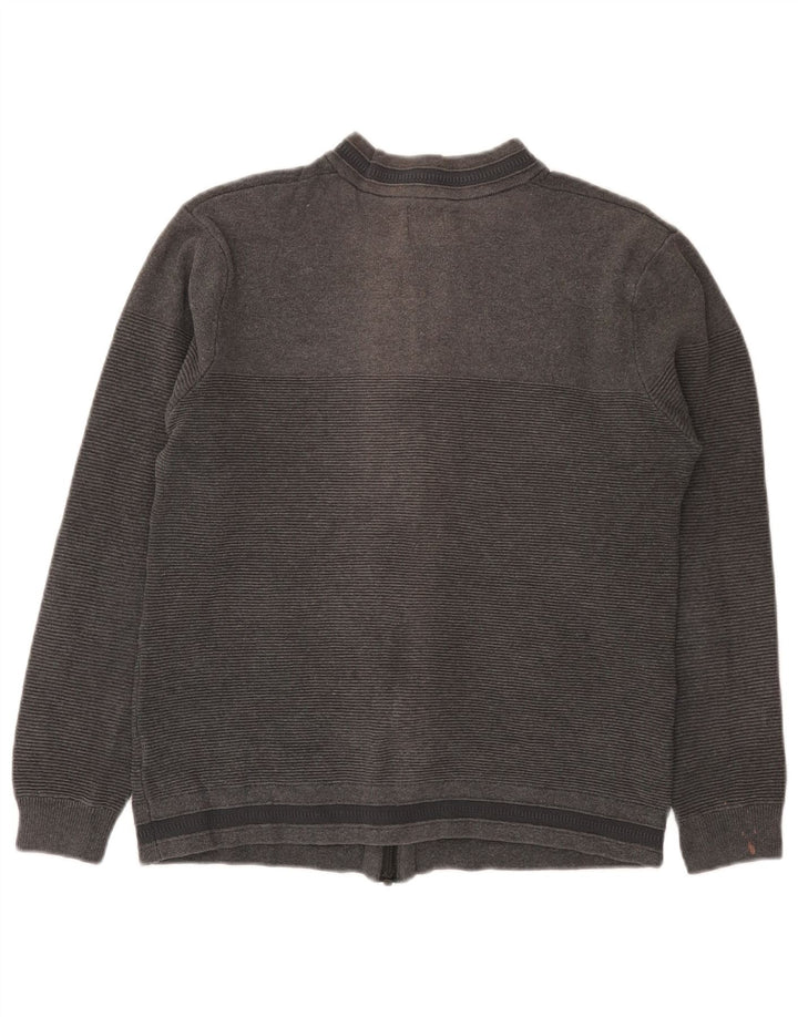 Pulover Cardigan Zara Băieți 11-12 Ani Bumbac Gri Mediu