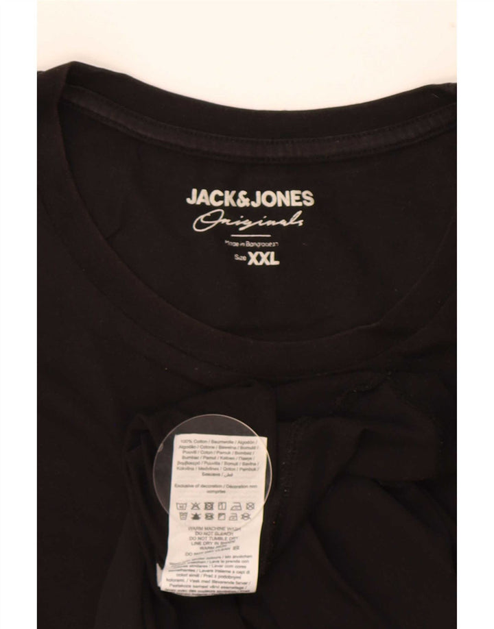 Jack & Jones Tricou Bărbați Top 2XL Bumbac Negru