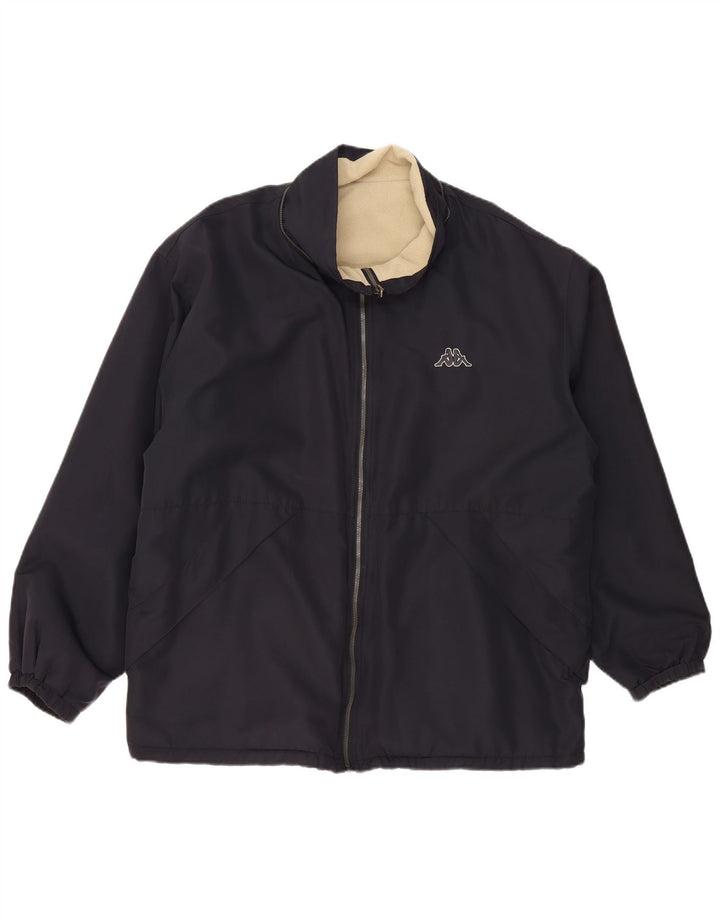 Jachetă reversibilă pentru bărbați KAPPA UK 40 mare, poliester bleumarin