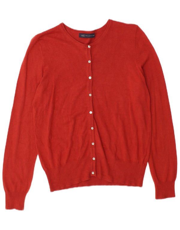 Pulover cardigan pentru femei Marks & Spencer UK 12 Medium Red Viscose