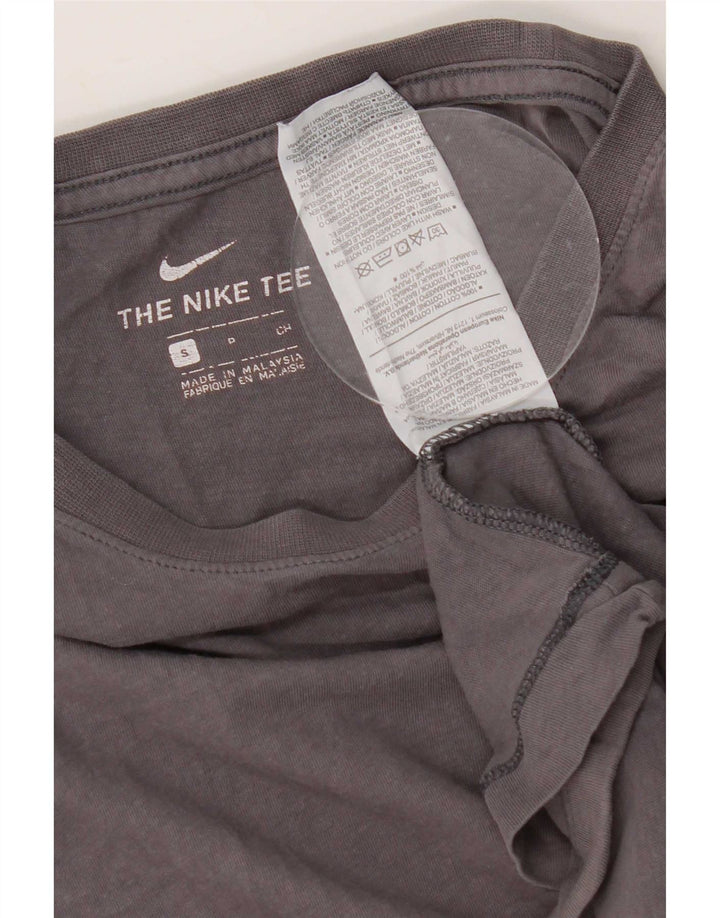 Tricou obișnuit Nike pentru bărbați Top mic, gri, bumbac