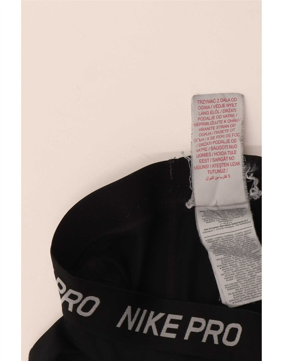 Leggings grafic pentru băieți Nike 9-10 ani poliester negru